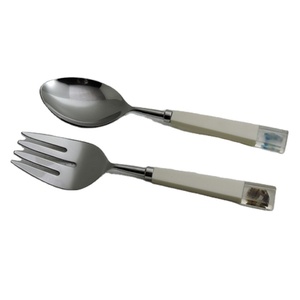 Nuevo diseño de incrustaciones de resina y ágata en el mango con acero inoxidable con plateado con accesorios de cocina de precio barato - Product Image 1