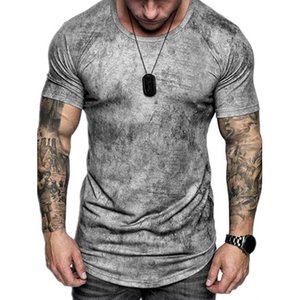 T-shirt pour hommes, tricot en coton, teinture, qualité supérieure, plusieurs couleurs, 2022 - Product Image 1