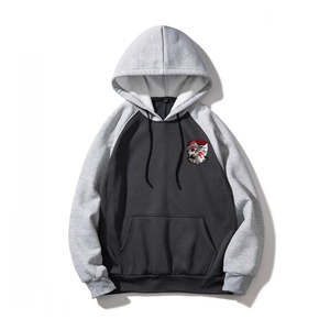 เสื้อสเวตเตอร์มีฮู้ดสำหรับผู้ชายเสื้อสเวตเตอร์ปักลายดิจิตอลสีพื้นสำหรับฤดูหนาว - Product Image 2