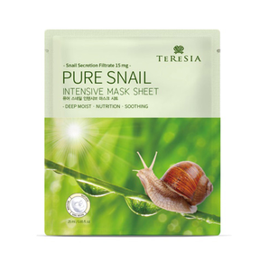 TERESIA Paquete de 10 Mascarillas Faciales y Corporales de Colágeno Puro de Caracol, Hidratantes, Iluminadoras, Antiarrugas, Reafirmantes y Nutritivas - Product Image 1