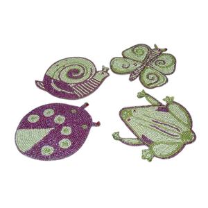 Conception De Forme animale Perlé Sous-verres En Terre Cuite Coaster - Product Image 1