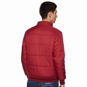 Chaqueta de Invierno para Hombre con Capucha y Cuello Alto, Acolchada, con Cierre, Decorada con Estampado, Transpirable e Impermeable - Product Image 2