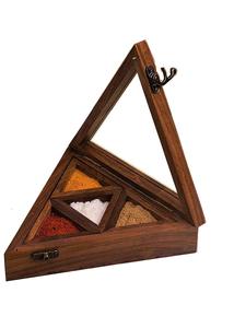 Kitchen <b>Herb</b> & Spice Tools Wooden Masala <b>Box</b> - Product Image 2