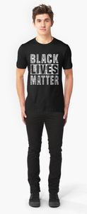 Camiseta de Jersey de verano transpirable con estampado de Black Lives Matter para hombres y mujeres Skinny Fit Serigrafía impresa - Product Image 2