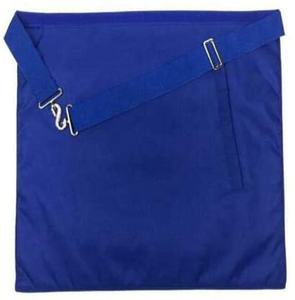 BLEUE MAÇONNIQUE PASSÉ MAÎTRE TABLIER AVEC CHAÎNE COLLIER EN CUIR MAÇONNIQUE TABLIER - Product Image 3