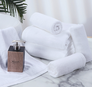 Oem Chất Lượng Cao 100% Cotton Trắng Khách Sạn Khăn Set Biểu Tượng Tùy Chỉnh Mặt & Tay Khăn Tắm Cho Sang Trọng 5 Sao Khách Sạn - Product Image 2