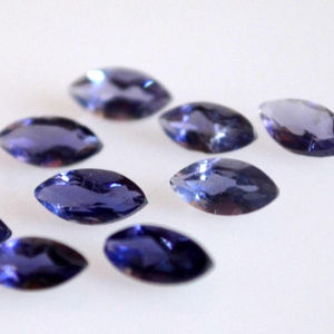 4mm 5mm Natural Iolite facetado Marquise Cut piedras preciosas semipreciosas piedras sueltas al por mayor para la fabricación de joyas tienda en línea fábrica - Product Image 1