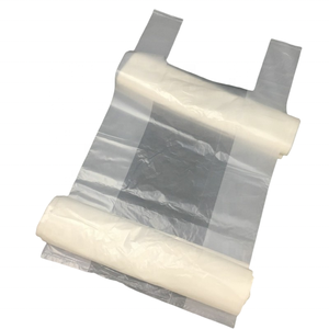 China <b>Alibaba</b> Shoppingbag Poly Plastic T - Shirt Bags On Roll For Clothes Shopping Bag