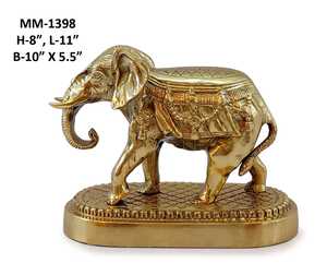 Nhà Thiết Kế Voi Màu Vàng Động Vật Bức Tượng Trang Chủ Phụ Kiện Động Vật Điêu Khắc Vườn Trang Trí Bắc Âu Trang Trí Nội Thất - Product Image 2