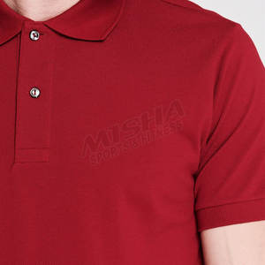 Polo de media manga con microenclavamiento para hombre, Camiseta 100% de algodón, diseño de logotipo personalizado, liso, 100% algodón, informal - Product Image 3