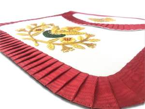 El Príncipe Mason delantal y Collar masónica Caballero templario real rico delantal - Product Image 4