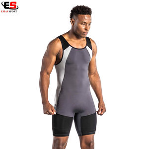 Justaucorps de lutte unisexe pour l'entraînement en salle de sport et l'haltérophilie, 100% polyester, tailles et couleurs personnalisables - Product Image 5