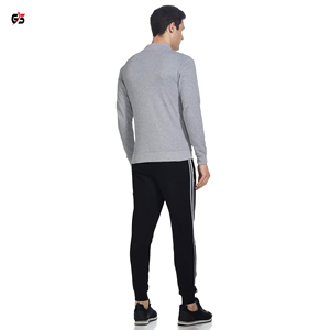 Survêtement pour hommes, vêtements d'entraînement, Jogging, fermeture éclair, en tissu de coton molletonné, Logo personnalisé, de qualité supérieure, - Product Image 2