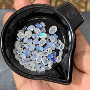 Pierre de lune arc-en-ciel naturelle de qualité AAA pierre précieuse en vrac de haute qualité avec pierres calibrées de certificat IGI - Product Image 4