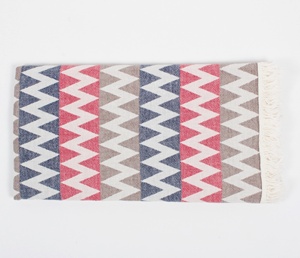 Khăn Thổ Nhĩ Kỳ Thiết Kế Chevron Chất Lượng Cao Khăn Bãi Biển Peshtemal Fouta Pareo Sarong Sản Xuất Tại Thổ Nhĩ Kỳ - Product Image 1