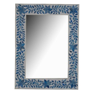 Design classique large bordure métal plaqué fini luxe miroir cadre infini mur miroir appareil ménager mural - Product Image 1