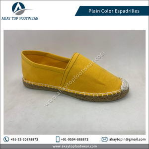 Lightweight Traditional Design Solid Color <b>Espadrilles</b> Flat Shoes From Indian Exporter Slip-On Closure for Summer - Product Image 3