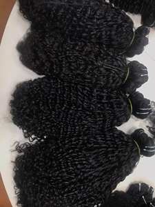 High Quality Vietnamese <b>HUMAN</b> <b>HAIR</b> <b>EXTENSION</b> VIRGIN Remy Romantic curly Bundles Double Machine Weft <b>real</b> factory in Vietnam - Product Image 2