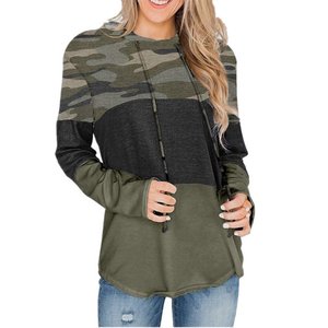 2026 Pumpkin Print <b>Halloween</b> Hoodies Women Hooded Camouflage <b>Tops</b> - Product Image 1