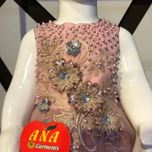 Kitabi Satin Floral Pattern Dress <b>Set</b> for Girls Small Party Princess Blouse and Skirt for Baby Girls & <b>Children's</b> Age Group - Product Image 3