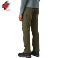 Pantalones de senderismo al aire libre, tela elástica de concha suave transpirable