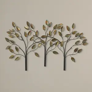 Elegantly crafted 3D Metal Leaf Wall Decor For Home And Office Decoration Manufacturer Indian Factory