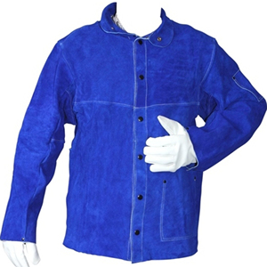 Chaqueta de soldadura resistente al calor, capa de cuero Partido de vaca de alta calidad, delantal de soldador - Product Image 1