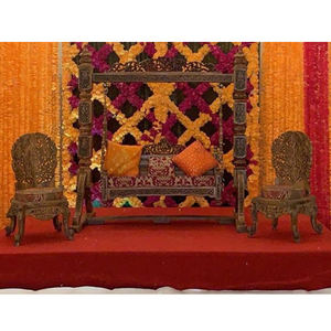 Tradicional matrimonio hindú antiguo de oscilación de madera mejor Indian ceremonia de boda de oscilación de madera Vintage de boda de madera columpio - Product Image 1