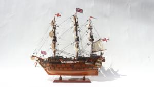 Modèle de navire HMS Victory Wood Furlsails - Modèle de navire en bois - Product Image 2