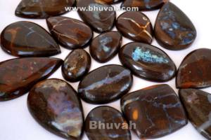 Opale Boulder naturelle en forme de mélange de pierres précieuses, cabochon d'opale Boulder, pierres précieuses en vrac pour la fabrication de bijoux - Product Image 3