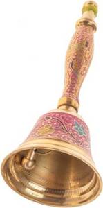 Campana de latón puro hecha a mano para decoración del hogar, campana de Pooja hecha a mano de calidad prémium para decoración de templo y latón - Product Image 4