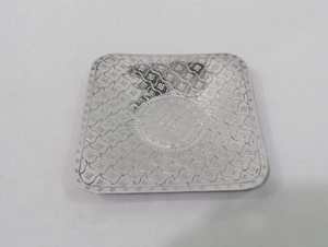 Bandeja de forma cuadrada de aluminio de lujo de gran oferta Premium con acabado de níquel para decoración del hogar y uso de la cocina de la sala de estar - Product Image 6