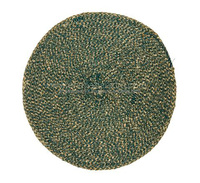 Napperon tissé pour Table à manger Napperon rond en corde de coton Tapis de table circulaires lavables tressés d'Inde
