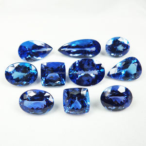 หินอัญมณี Tanzanite สีฟ้าเข้มธรรมชาติ100% เกรดส่งออกทรงวงรีเจียระไนแบบหลวมรักษาอัญมณีแบบ DIY - Product Image 6