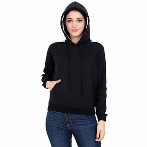 Sweat à capuche pour femme, style décontracté, pull-over, blanc, design simple, avec cordon de serrage, poches kangourou, pour filles - Product Image 3