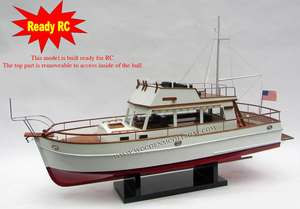 Bateau à moteur en bois GRAND BANKS 32 TRAWLER_ Modèle artisanal en bois - Product Image 2
