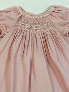 Elegant soft -Cute-Baby-Smoked <b>toddler</b> Handmade dress with Smoked Embroidery - 2020 - Product Image 2