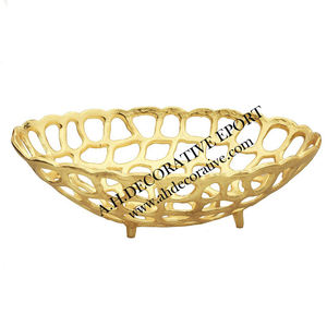 Tazón curvo de acero inoxidable para decoración del hogar, cuenco de Metal de alta calidad con forma de flor para decoraciones de mesa - Product Image 6