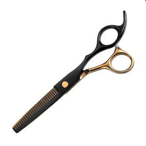 ชุดกรรไกรตัดผมสีดำและสีทอง2ชิ้น6 "กรรไกรบางเครื่องมือดูแลความงามพร้อมผลิตภัณฑ์มีดโกนมาตรฐาน CE ISO - Product Image 5