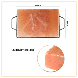 Nuevas Placas Cuadradas Modernas de Sal del Himalaya para Cocinar y Asar a la Parrilla con Soportes, Talladas a Mano, Placas de Sal Natural - Product Image 6