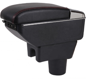 Nouveau Design en cuir noir voiture Center Console accoudoir boîte de rangement Solution de stockage élégante pour Hyundai <span class=keywords><strong>Getz</strong></span> - Product Image 4
