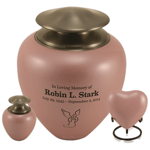 Brassworld Inde adulte Style américain urne funéraire ensemble comprend laiton et bois coeur souvenir et urne de crémation - Product Image 6