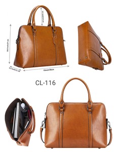 Bolsos de cuero con logotipo personalizado para mujer Bolsos de oficina personalizables para damas - Product Image 2