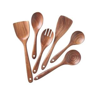 Best Quality good <b>Wooden</b> Cutlery Set for Kitchen Essentials Tool Set Large Size Kitchen <b>Wooden</b> <b>Spoons</b> Set Made in India - Product Image 2