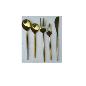 Diseño clásico, plato con forma de cuchara grande, juegos de cubiertos mate de acero inoxidable, juego de servidor de ensalada, acero inoxidable - Product Image 3