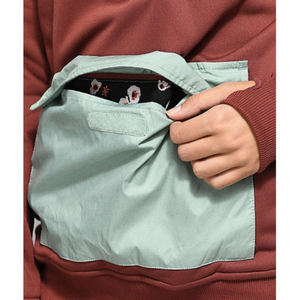 Sweats à capuche personnalisés de haute qualité pour femmes avec bloc de couleurs/Tech Fleece Mauve Partial Zip Hoodies - Product Image 6