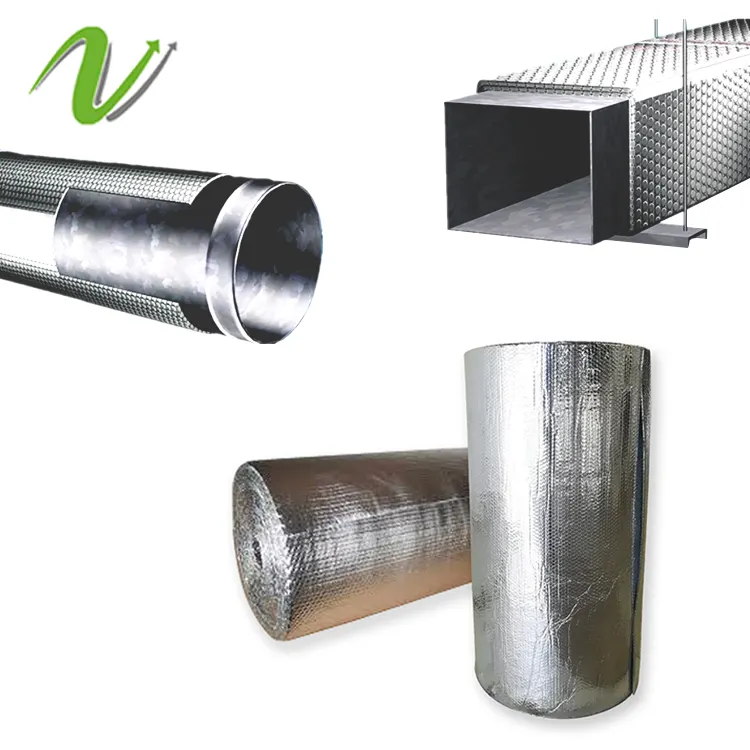 Exterior hvac duct insulation wrap covering Aluminium Faced Foil ,external exhaust duct insulation