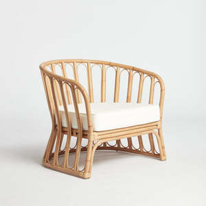 Silla de salón de mimbre natural hecha a mano, sofá individual, sillas para exteriores, mobiliario hecho en Vietnam - Product Image 1