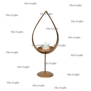 Ensemble de deux bougeoirs votifs en métal et cristal avec bougeoir votif de couleur or de qualité supérieure pour la vente en gros - Product Image 2