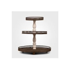 Soporte de exhibición para postres, bandeja de repostería para postres, ajuste de comida fría, para Tartas, té y postres por la tarde, 1 comprador - Product Image 2